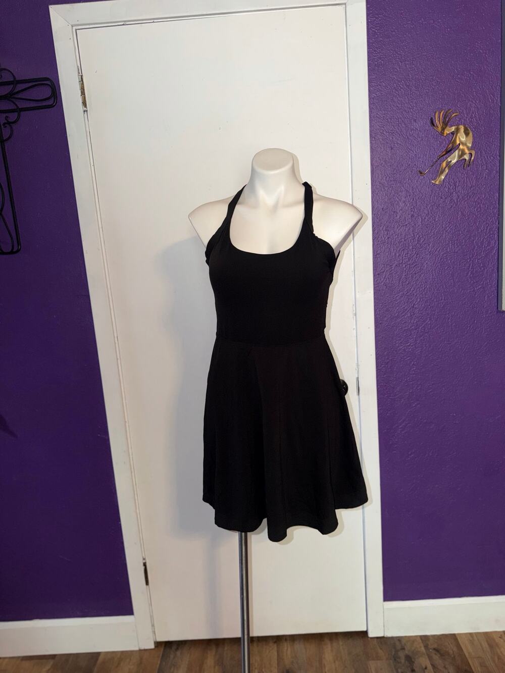 Heathyoga women’s black athletic tennis dress
